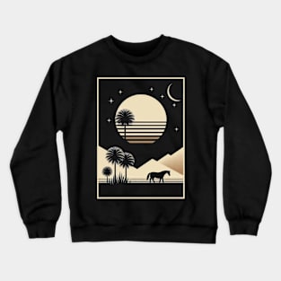 Moonlit Oasis Crewneck Sweatshirt